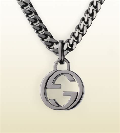 gucci necklace letters|interlocking g necklace in silver.